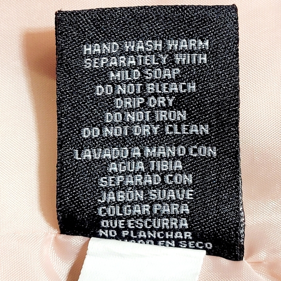 Me Jane Blush Pink Faux Leather Aviator Jacket Floral Embroidered (M/10 Girls) - Picture 11 of 14